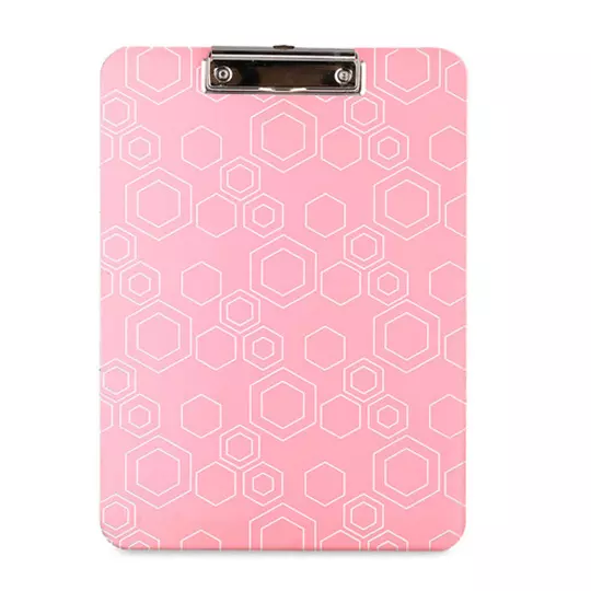 Tabla Agarrapapel KYMA Acridis Color Rosa Herraje Clip Tamaño Carta