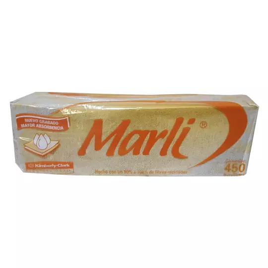 Servilletas blancas Marli caja con 12 paq. 450 hjs.