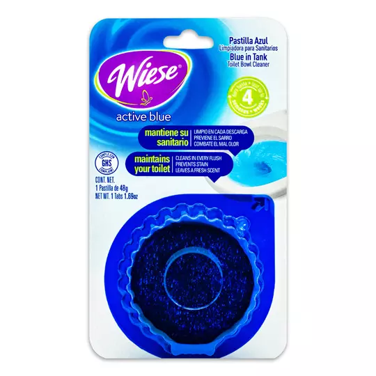 Pastilla azul para inodoro Wiese 48 gr.