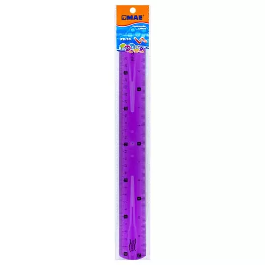 Regla flexible mae de 30cm 1 pieza.