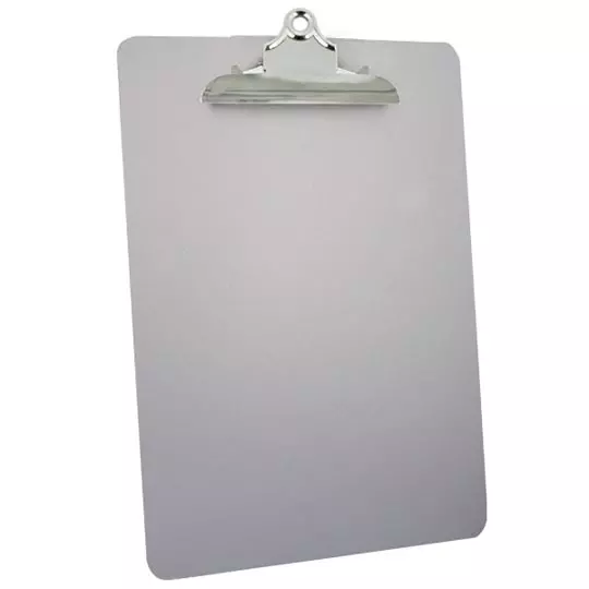 Tabla de aluminio mae tamaño carta co ancho wire clip
