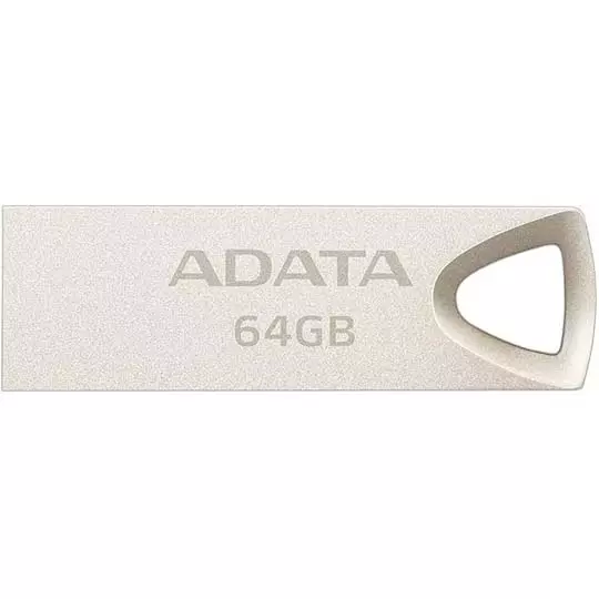 Memoria USB Adata UV210, 64GB, USB 2.0, Dorado Metálico