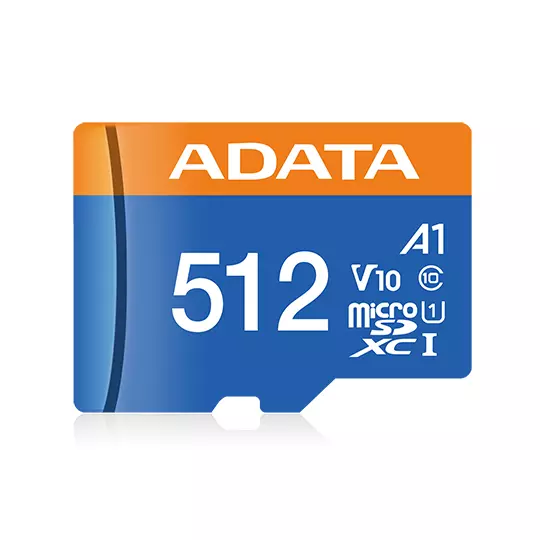 MEMORIA FLASH ADATA PREMIER, 512GB MICROSDXC UHS-I CLASE 10, CON ADAPTADOR