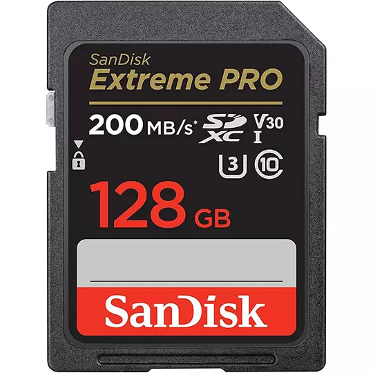 Memoria Flash SanDisk Extreme PRO, 128GBSDXC UHS-I Clase 10