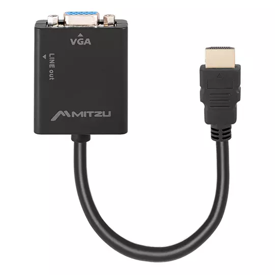 Convertidor MITZU de entrada HDMI a VGA con salida de audio