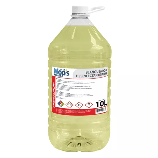 Blanqueador Super mops, cloro 10 Lt.