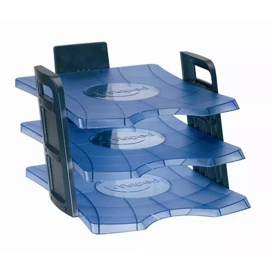 Charola essentials desk azul Maped  de tres niveles