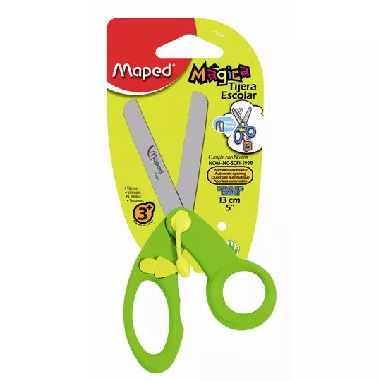 Tijera magica Maped de 13 cm  uso escolar