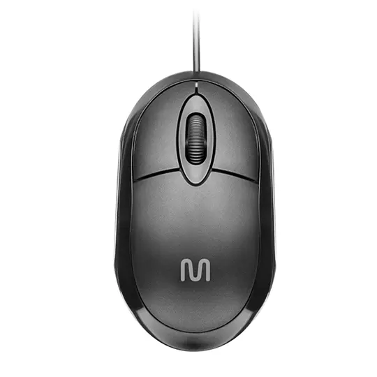 Mouse alámbrico MULTI entrada USB 1200 dpi color negro
