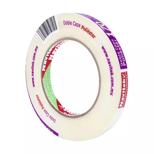 Cinta doble capa poliéster uso 170 Navitek 12 mm x 50 m
