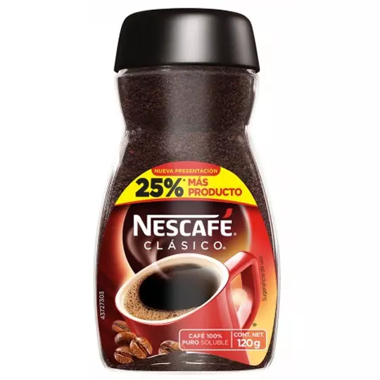 Café soluble nescafé clásico 120 gr.