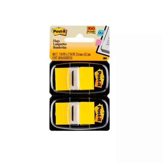Banderitas adhesivas Post-It amarillo 2 blocks