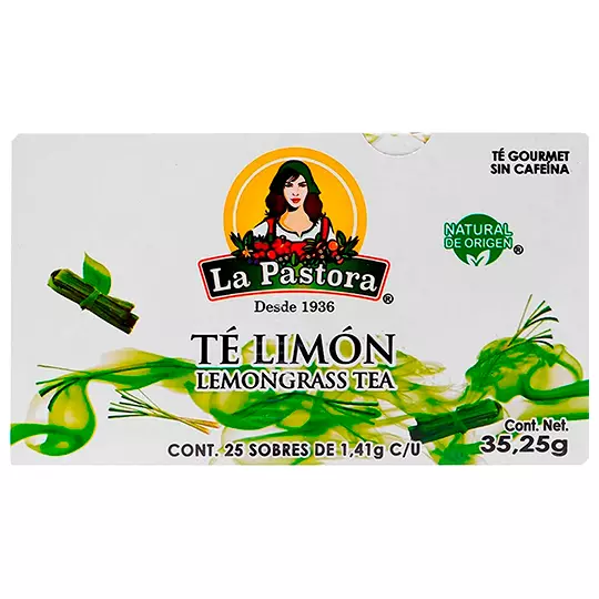 Té de limón LA PASTORA caja con 25 sobres