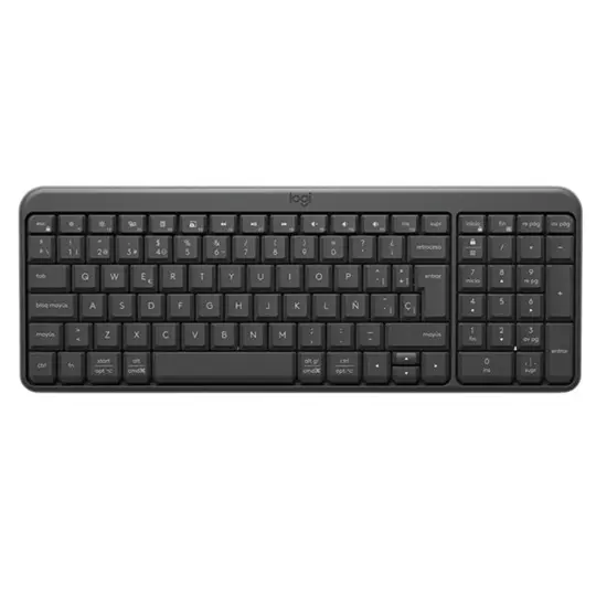 Teclado Logitech K250 Inalámbrico, Bluetooth, Negro, Español