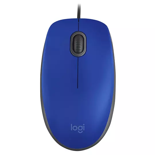 Mouse Alámbrico Logitech Óptico M110 Silent  USB 1000DPI Azul