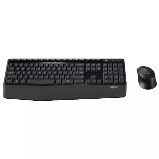 Kit de Teclado y Mouse Logitech MK345 Inalámbrico Negro (Español)