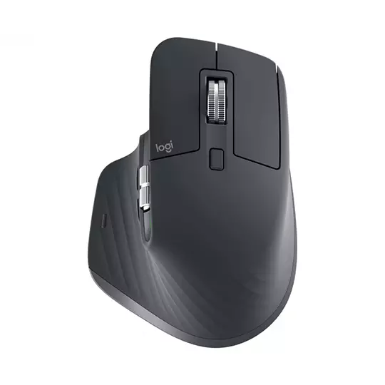 Mouse Ergonómico Logitech Óptico MX Master 3s Inalámbrico Bluetooth Grafito