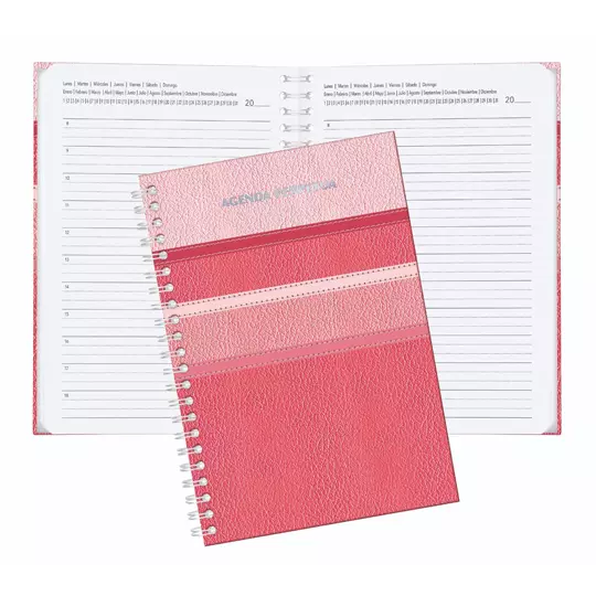 Agenda perpetua Pinos Altos color rosa pasta dura