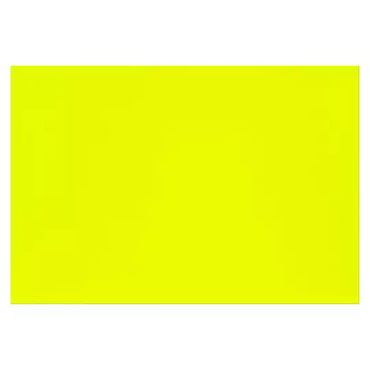 Cartulina fluorescente Pinos Altos color amarillo empaque c/10 hojas