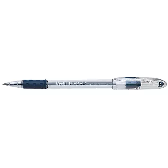 Boligrafo stick Pentel RSVP azul punto 0.7 caja 12 pz