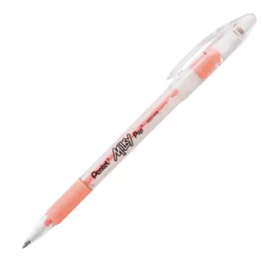 LM-Bolígrafo Stick Pentel Milky Pop colores pastel surtidos punto 0.8 caja 7pz