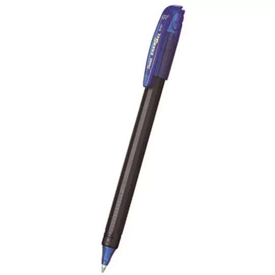 Bolígrafo stick Pentel Energel azul punto  0.5 mm caja con 12 pz.