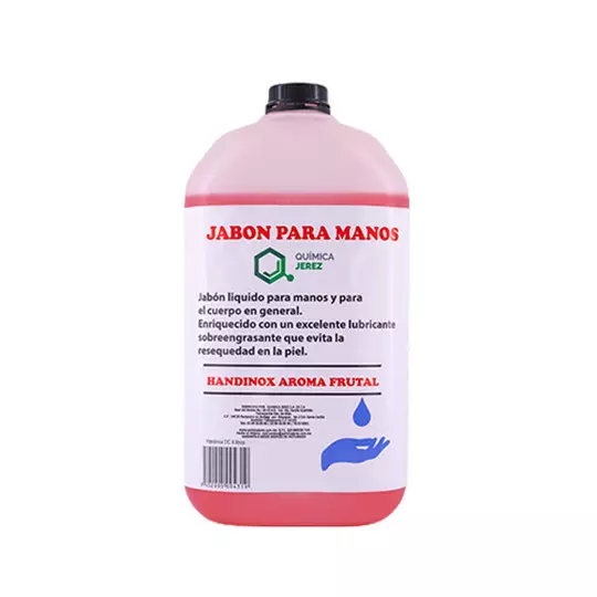 Jabón para manos en botella de plástico de 4 Litros aroma Frutal