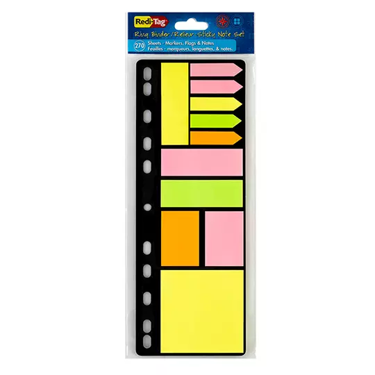 Set de notas adhesivas para carpetas Redi-Tag con 270 notas