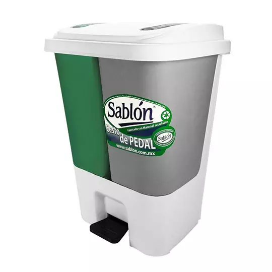 Cesto de pedal Sablon para organico e inorganico