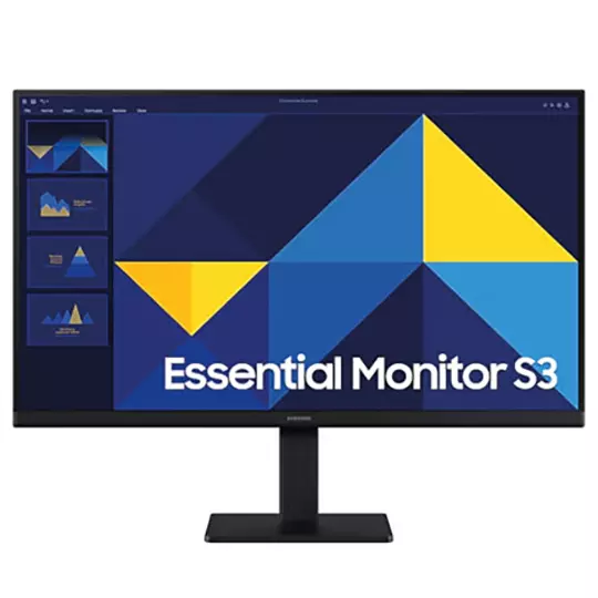 Monitor LED Samsung 24 Pulgadas /S3 S30GD Essential/ FHD (1920 X 1080) / IPS / Plano/HDMI/D-Sub/ 100HZ / Negro.