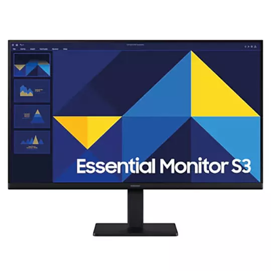 Monitor LED Samsung 27 Pulgadas /S3 S30GD Essential/ FHD (1920 X 1080) / IPS / Plano/HDMI/D-Sub/ 100HZ / Negro.