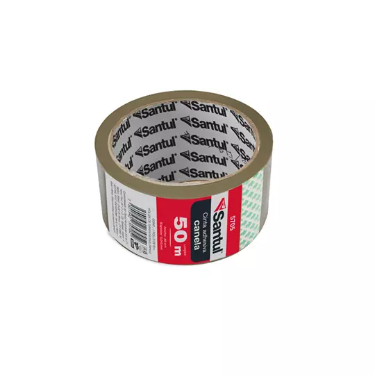 Cinta empaque adhesiva SANTUL canela de 48MM X 50M