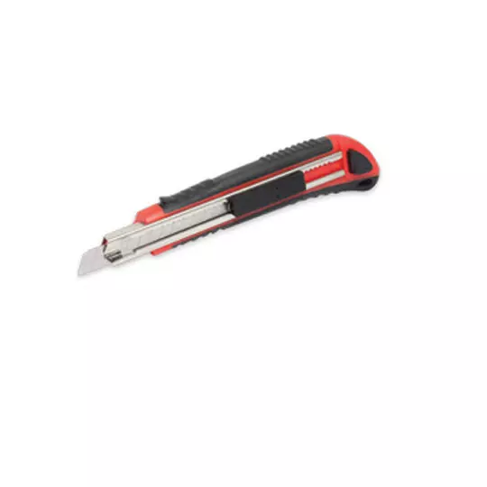 Cutter profesional con alma metálica santul de 13 cm de largo y navaja de 9mm