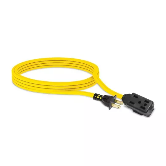 Extensión de 3 contactos santul 10 M color amarillo
