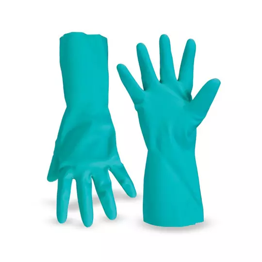 Guantes de nitrilo santul talla M un par.