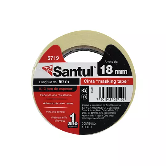 Masking tape SANTUL 18MM X 50M.