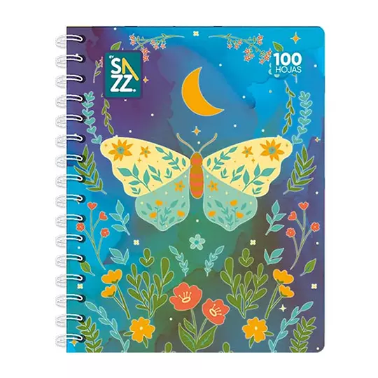 Cuaderno profesional SAZZ Universo doble arillo cuadro grande C7 con 100 hojas