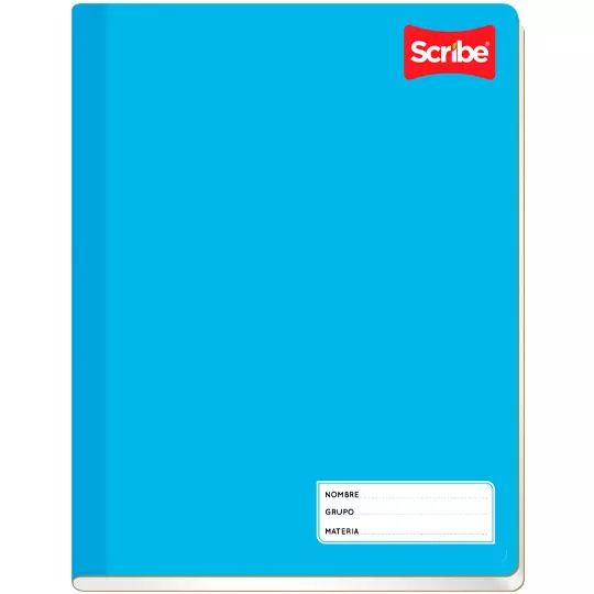 Cuaderno colegial SCRIBE Clásico cosido raya con 100 hojas