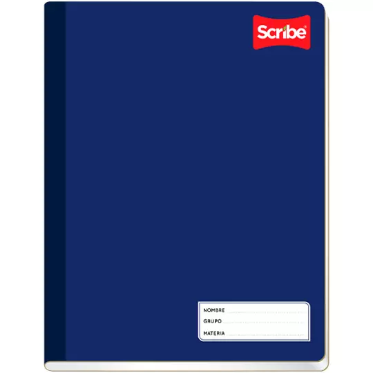 Cuaderno colegial SCRIBE Clásico cosido cuadro chico (5 mm) con 100 hojas