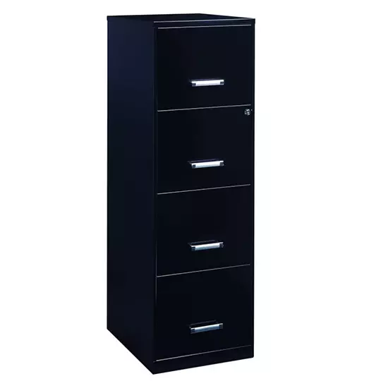 Archivero metálico SPACE SOLUTIONS 21816 tamaño carta 4 gavetas color negro