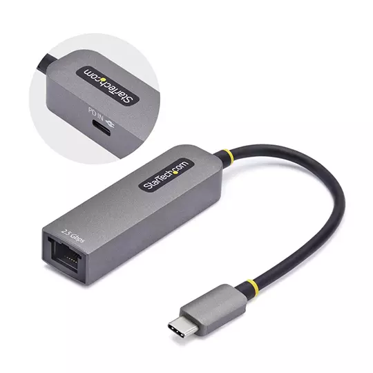 Adaptador de red USB tipo C a ethernet externo USB C 2 5 G