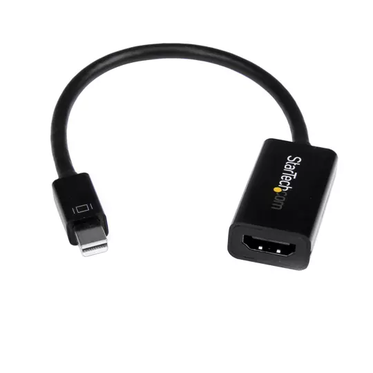 LM-Convertidor Startech Mini DisplayPort a HDMI activo negro