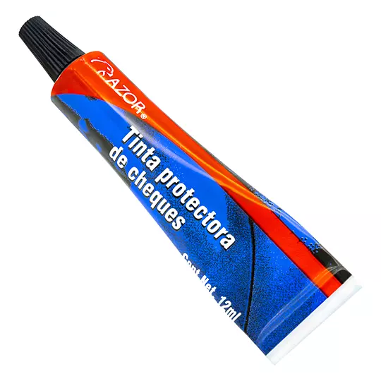 Tinta protectora de cheques Stafford or azul 12 ml