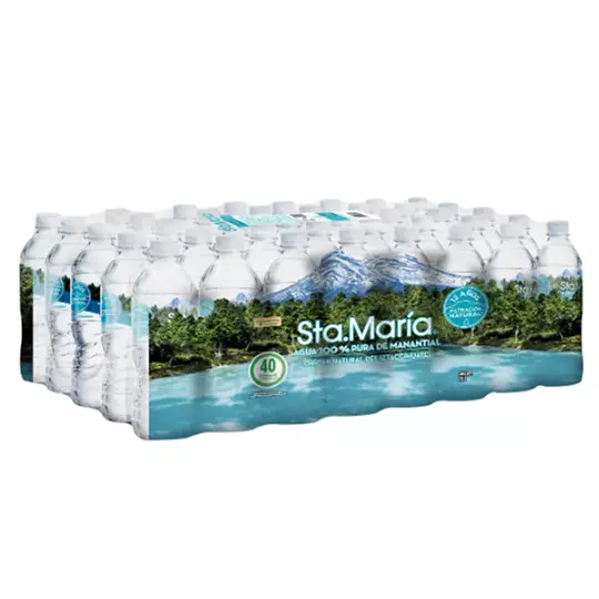 Agua embotellada santa María 500 ml c/40pz