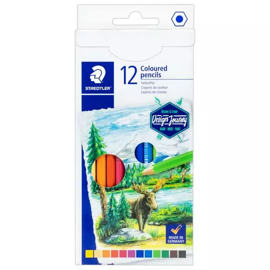 Lápices de color Staedtler Design Journey y clásicos caja con 12 piezas