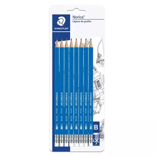 Lápiz de grafito Staedtler hexagonal Norica HB #2 caja con 12 piezas
