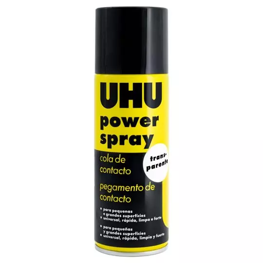 Pegamento de contacto UHU Power Spray de 200 ml