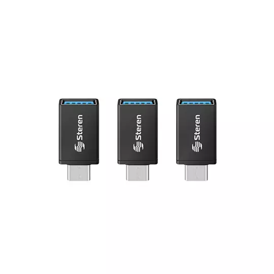 Adaptador STEREN paquete de 3 piezas USB3.0 a USB C