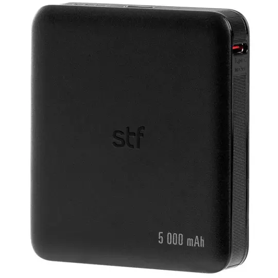 Power bank STF ultra rápida 5000 mAh color negro