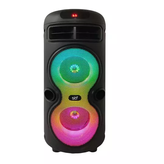 Bocina inalámbrica STF Hoss tower 4" x 2con luz LED RGB